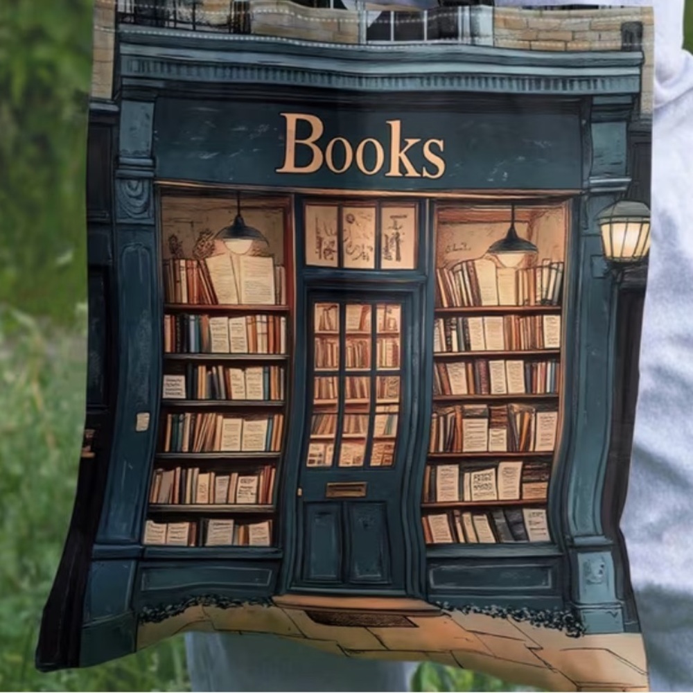 Book Lovers Bookstore Print Tote Bag New - Picture 4 of 4